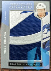 2021-22 Black Diamond Ross Colton Rookie Team Logo Jumbos Lightning RTL-RC